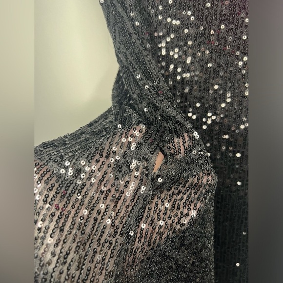 Betsey Johnson - Sequin Black Mini Dress - Size XS - Picture 4 of 11